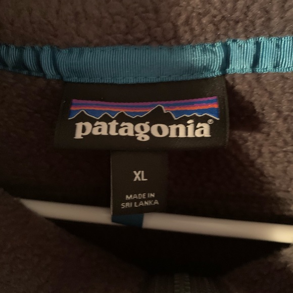 Patagonia Pile Fleece Vest Teal/grey - Picture 4 of 4